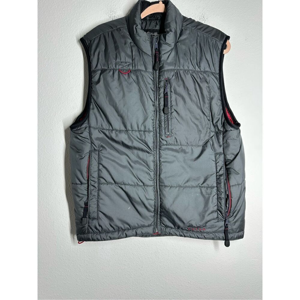 Eddie Bauer Mens Ebtek Zip Pockets Vest Size S Outdoors Gray See Description